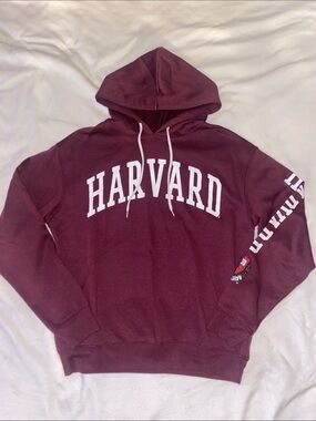 Women’s Harvard Maroon Hooded Sweatshirt Med